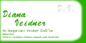 diana veidner business card